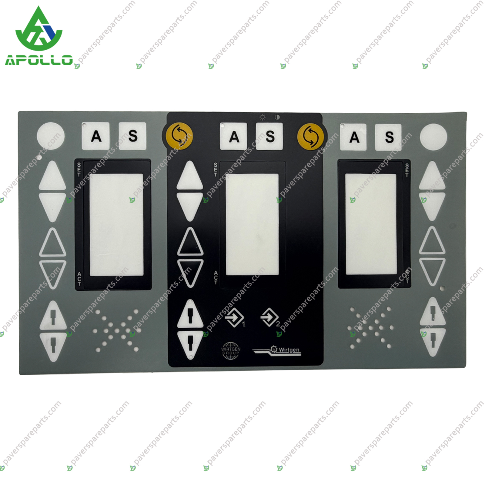 UV-resistant Apollo Sticker Film for Triple-Screen Controller with Precision-cut and Bubble-free Application for Milling Machine W2000 W2100