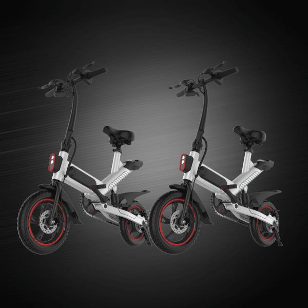 Ergonomics Design Electric Assist Bike , Long Range Lightweight Foldable Bike