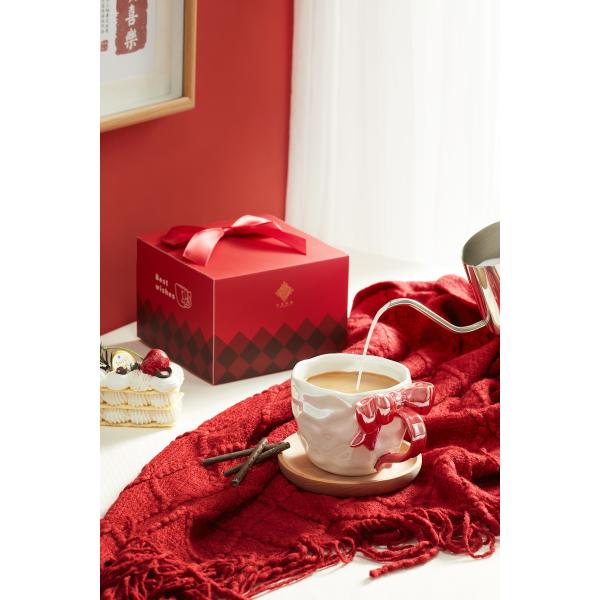 Parsimonious Bowknot Custom 3d Printed Ceramic Mug For Birthday Christmas Gift Mugs Cups