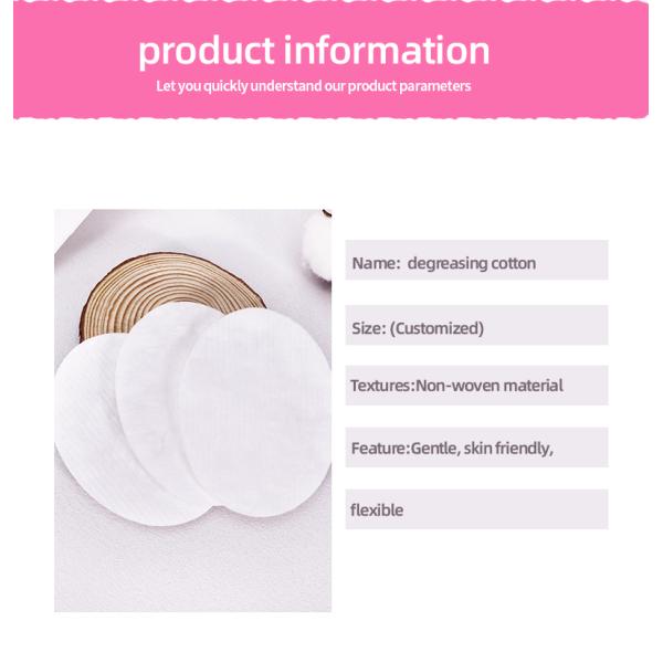 Rondas de algodón cosmético OEM Rondas de algodón sin maquillaje