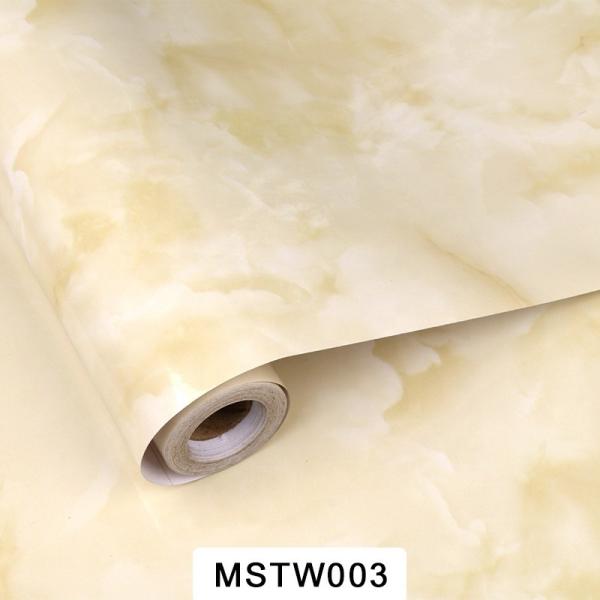 Moisture Proof 3D Wallpapers Modern Water Proof Marble Design for Hotel Bathroom Wall Coating