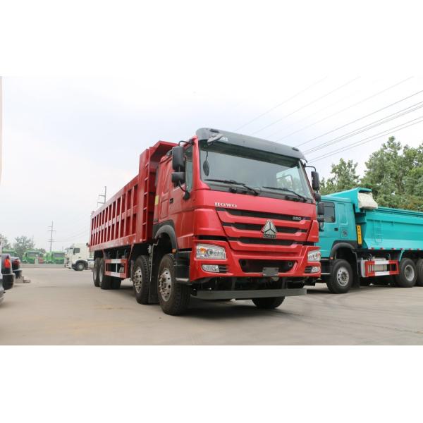 HOWO 371HP 8 X 4 Used Dump Truck , Heavy Duty Second Hand Tipper Trucks