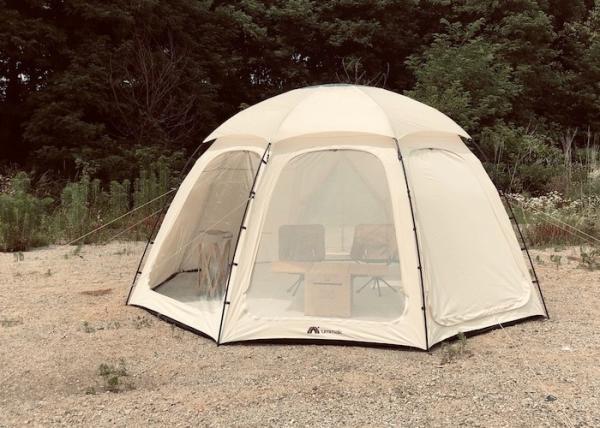 Octagon Waterproof Polycotton Outdoor Camping Tent With Aluminum Frame Pole 4*4*2.4M