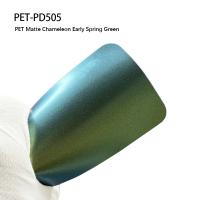 PET-PD505 PET Mat Chameleon début du printemps vert 7,5 mil Car Mat Wrap