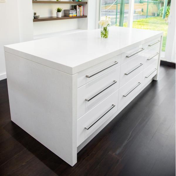 Australian Acrylic Kitchen Cabinet Full Flat Pack High End Painting Glossy White