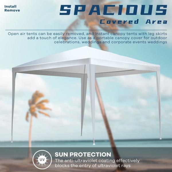 Show Canopy Tent, Stable Pop up Outdoor Canopy Tent, Gazebo Tent with Mosquito Netting Outdoor Canopy Shelter