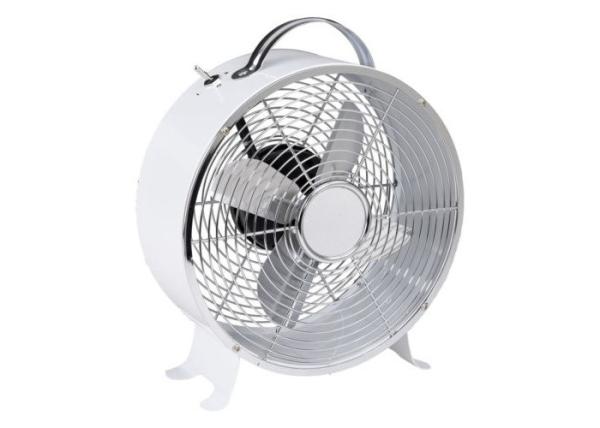 Antique Retro Desk Fan Electric Metal Steel Floor Pedestal 2 Speed Adjustable