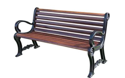 Assembled Wood Imitated Fiberglass Outdoor Chairs And Bench Weather Proof
