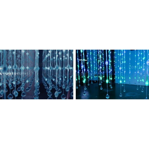Wedding Party Garden Decorative String Lights DC12V LED Crystal Pixel String Lights