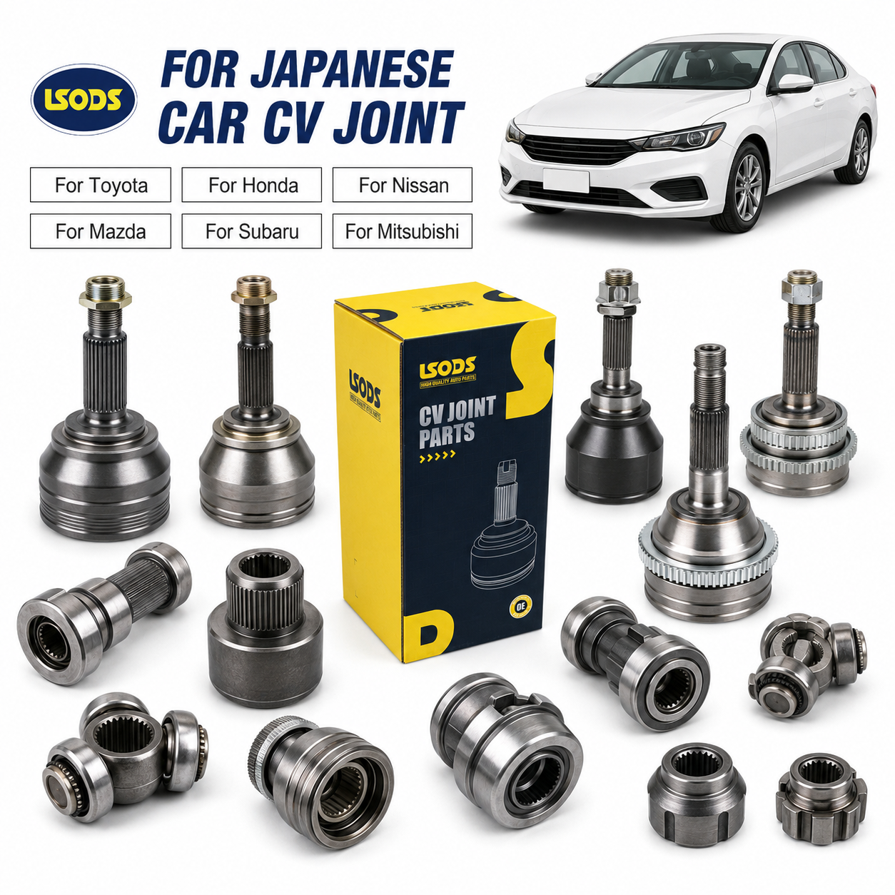 44306-TL1-E52 CV Joint Kit for Honda Accord Front Axle
