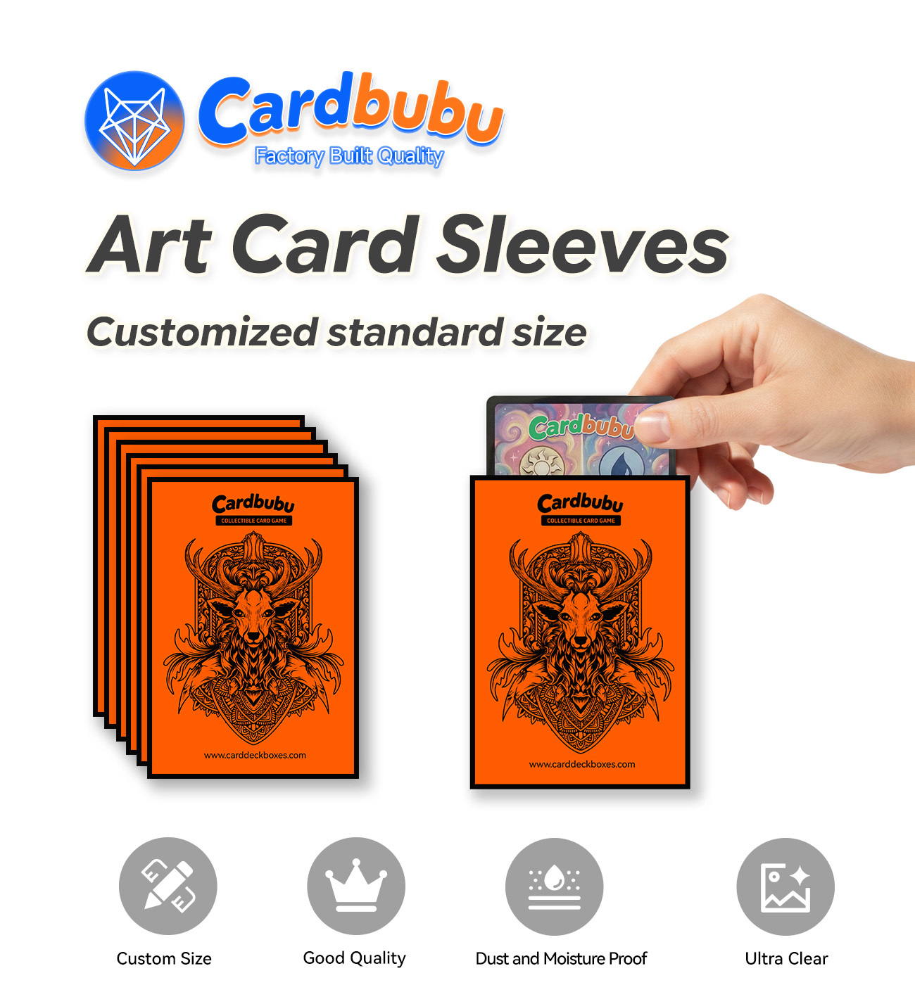 Custom Card Sleeves for TCG Games Bulk Trading Card Sleeve Manufacturer