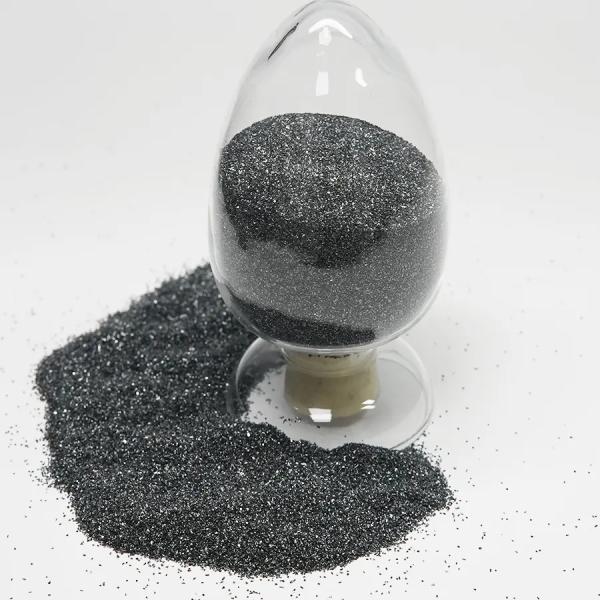 SiC80 Black Silicon Carbide Granules / Silicium Carbide For Metallurgical Deoxidizer