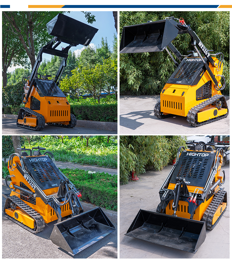 HT320T Compact Track Skid-Steer Loader with Zero-Turn Steering  for Tight Spaces