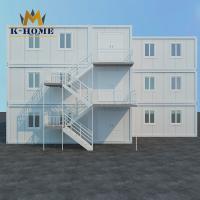 Bâtiment scolaire modulaire de Chambre de conteneur de paquet plat de coût bas