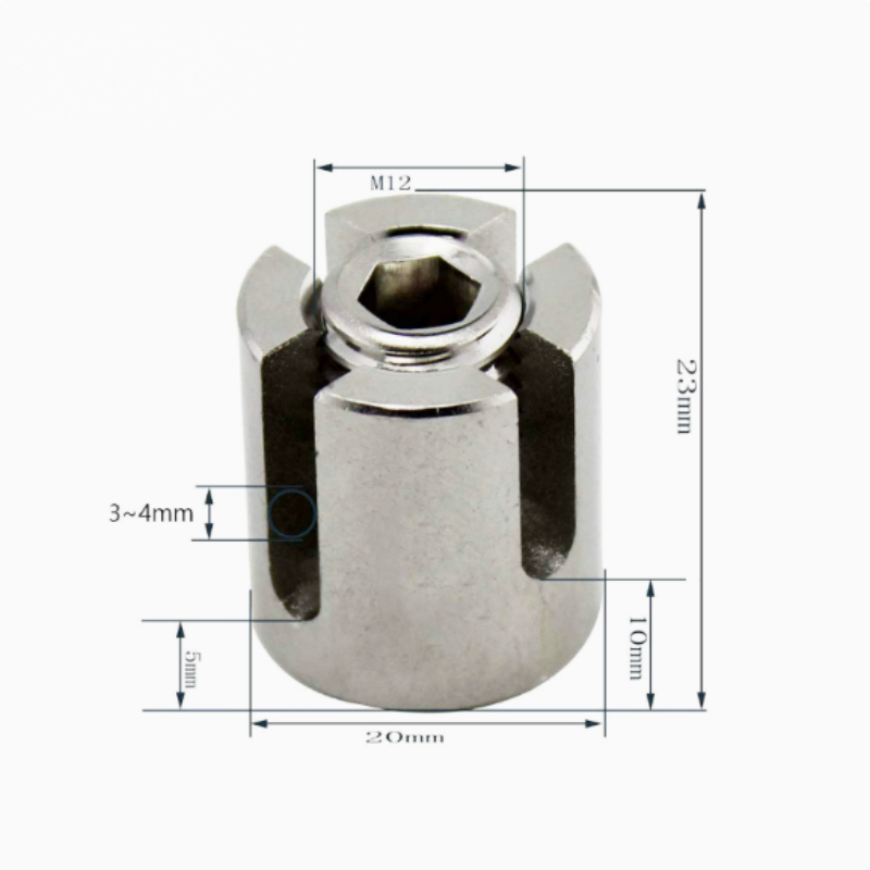 Stainless Steel Cross Wire Rope Clips Plant Green Wall Grid Fixing Clamps