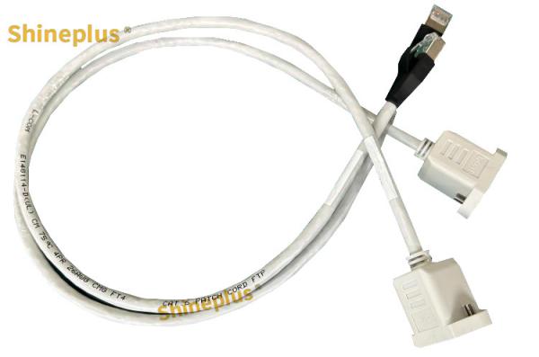 Network Cable Ca C6 Rj45 600mm Industrial Wiring Harness For Trolley Panel / Industrial Computer