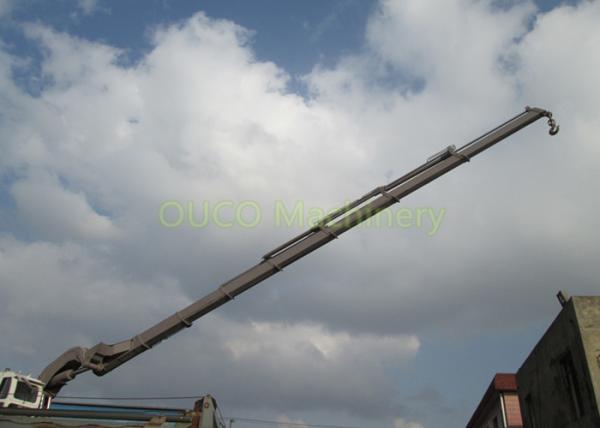 5T 20M Hydraulic Knuckle Crane Custom Color With Pedestal Electrical Motor