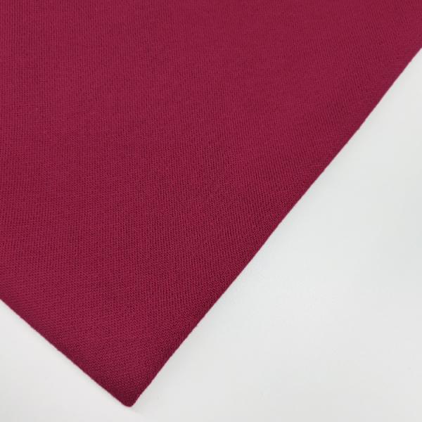 China Supplier Plain Dyed Knit CVC 3ENDS Fleece Fabric Sweatshirt Material Cotton Polyester Fleece Fabric