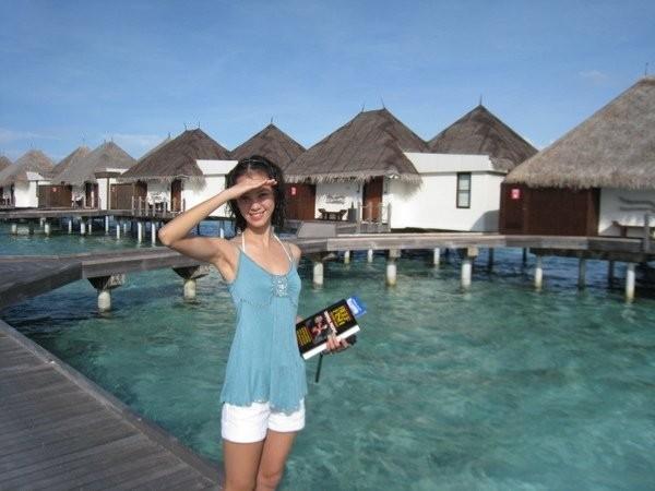 Bungalow romântico impermeável de aço do calibre leve para a casa de campo móvel, Bora Bora Overwater Bungalow