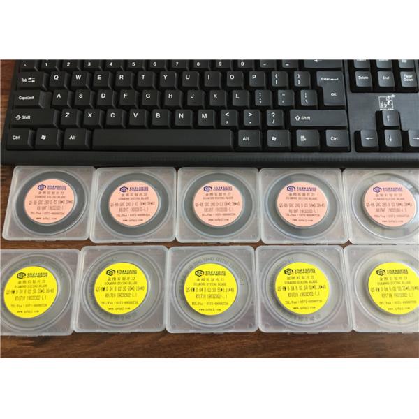 Grey Resin Bond Sintered Blades / Diamond Cutting Blade For Packaging Materials