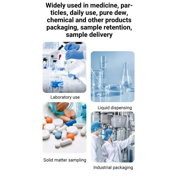 Narrow Neck Plastic Bottle With Scale Line Medicine Liquid Packaging Container