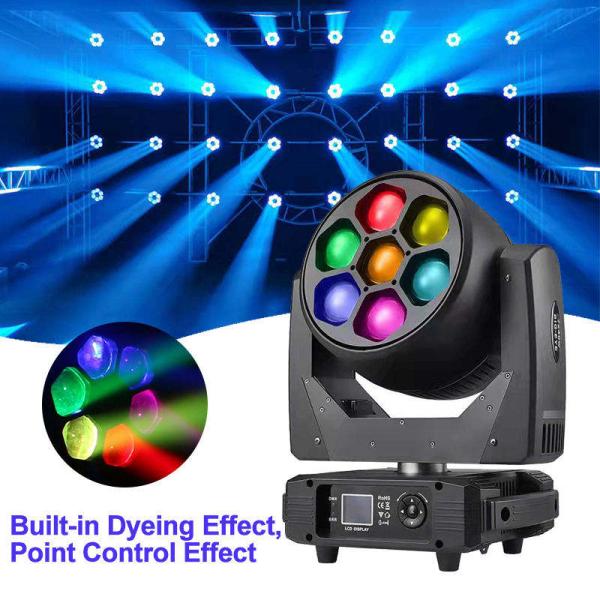 Project Installation 300w Moving Head RGBW 4in1 Wash Effect LED Lights for Wedding Stage