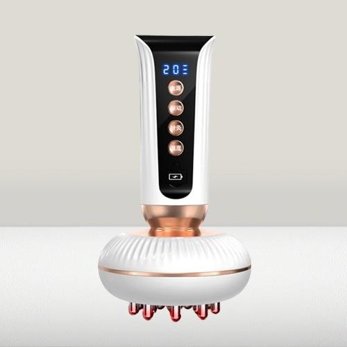 Electric EMS Microcurrent Gua Sha Massager Rechargeable Body Anti Cellulite Massage Brush