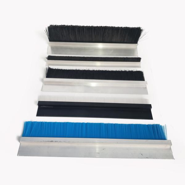 75 мм коммерческая дверь Нижняя щетка Печать полоса нейлон Бристл Алюминиевый держатель