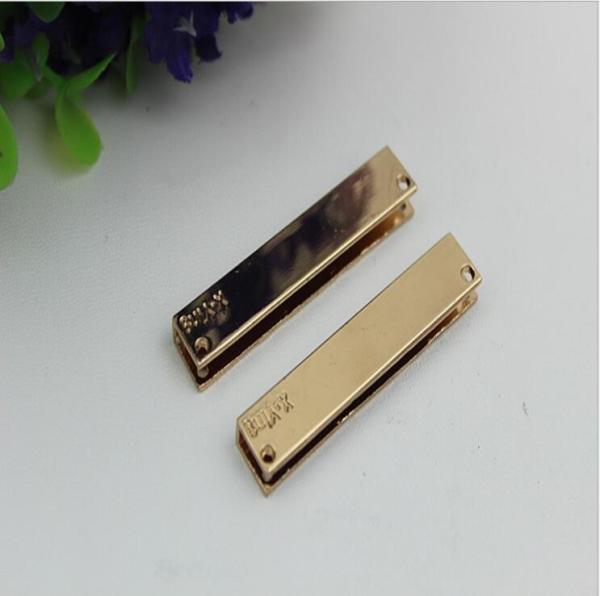 Standard level light gold metal handbag corner protector for  bag accessory