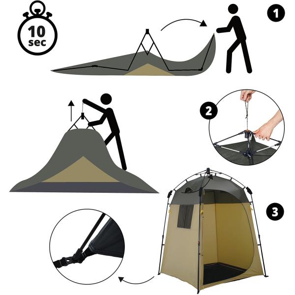 155x155x220CM Pop Up Shower Tent