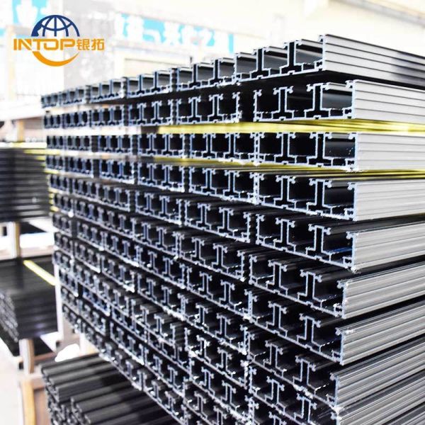 Matt Anodizing Black Aluminum Profile 6063 Alloy Customized Length 3~6m for Windows and Doors