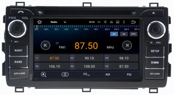 Ouchuangbo car radio multimedia android 7.1 Toyota Auris 2008-2011 with gps navi DDR3 2GB bluetooth music