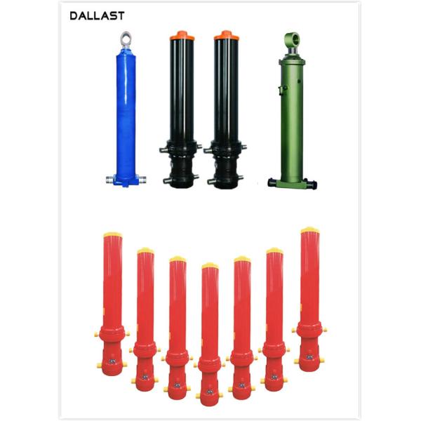 Descarga Parker Hydraulic Cylinders soldado con autógena remolque, cilindro telescópico del camión volquete