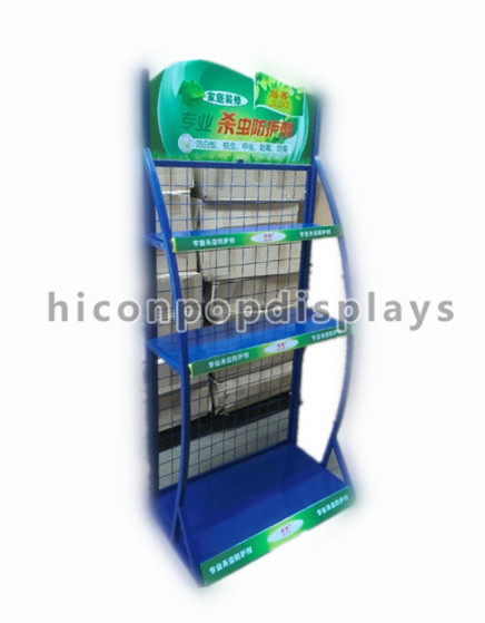 Free Standing Boutique Store Fixtures And Displays Metal Wire For Drink