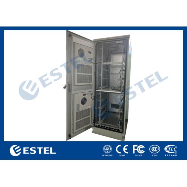 42U IP55 Антикоррозионный шкаф для наружного оборудования с верхним и нижним отсеком