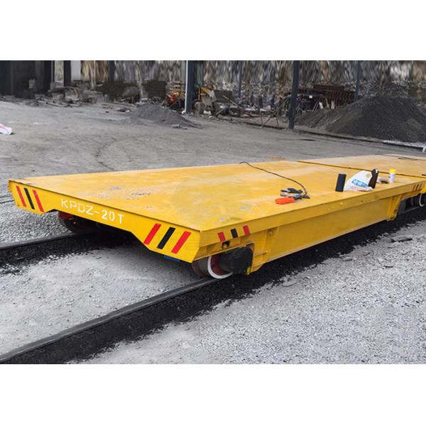Yellow Motorized Coil Transfer Car For Rolling Plant Galvanized Steel