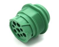 Green Threaded Type 2 Deutsch 9 Pin J1939 Male Plug Connector with 9 Pins