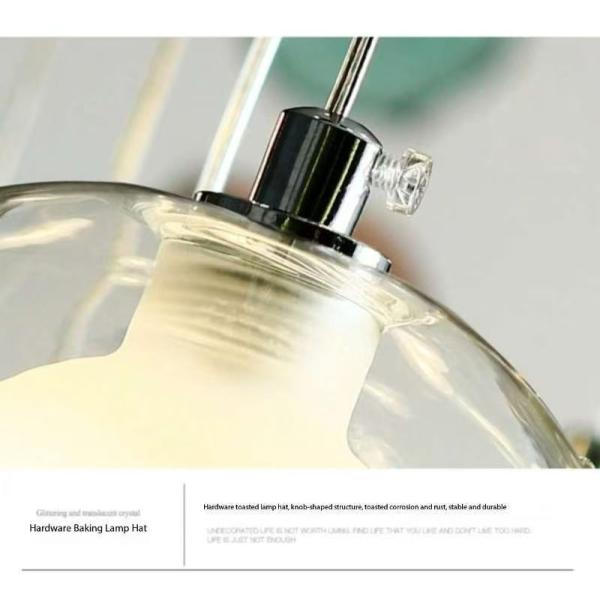 Stair Long Glass Ball Hanging Lamp LED Ceiling Light Creative Home Lighting Modern Chandelier