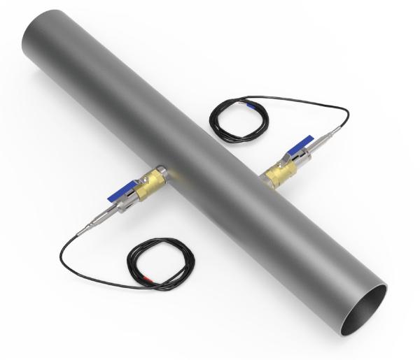 Linearity 0.5% ST501 Plug-in Ultrasonic Flowmeter for Operating Temperature -40℉ 176℉