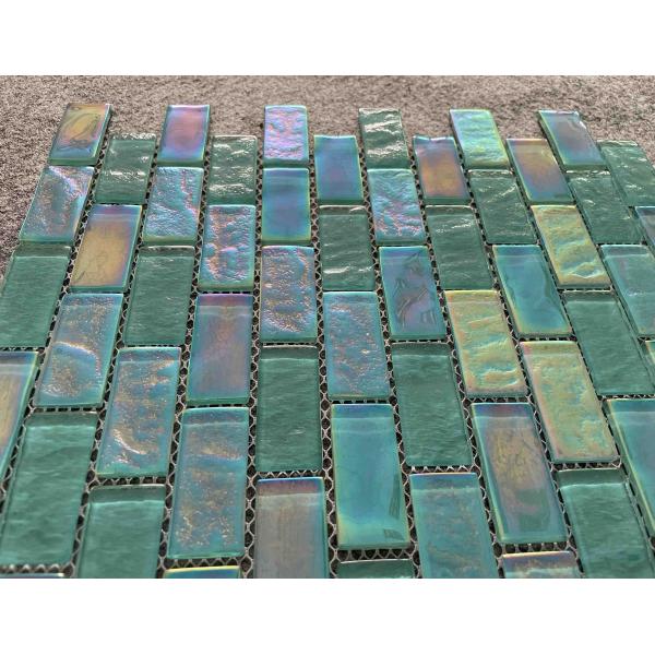 Мозаичная плитка из роскошного стекла 8 мм 300x300 мм для бассейнов