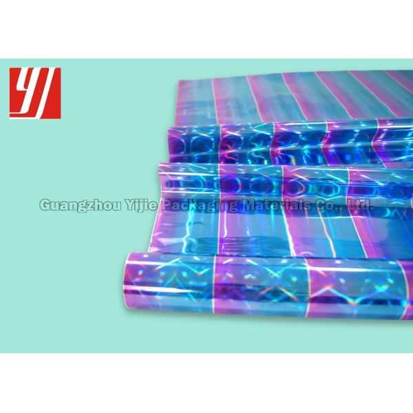 PET Holographic Hot Stamping Foil For Bags Book Wraps Clear Labels Folders Media Covers
