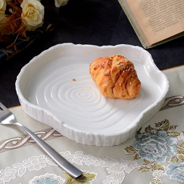 Lead Cadmium Free Nordic Ceramic Plate Fruit Cold Hotel Tableware