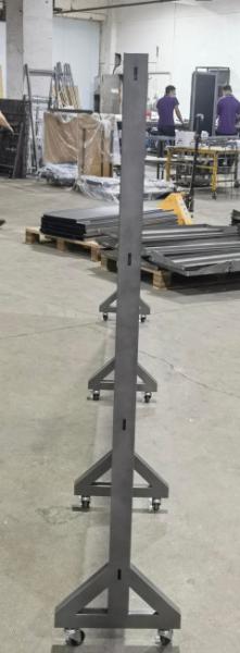 High Durability And Stability Wood Wall Display Rack Metal Frame