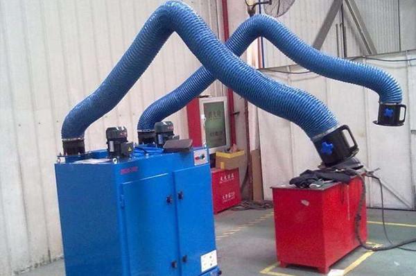 Two Arm Welding Air Purifier For Exhaust Gas Treatment Simple Operation