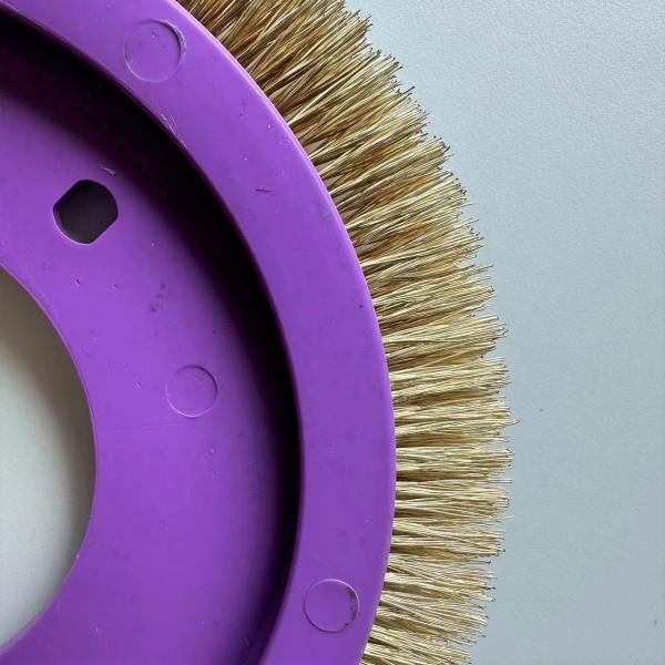 Revestimento têxtil LK Stenter Brush Wheel Cor Púrpura Material Plástico Cobre Latão Cabelo de escova