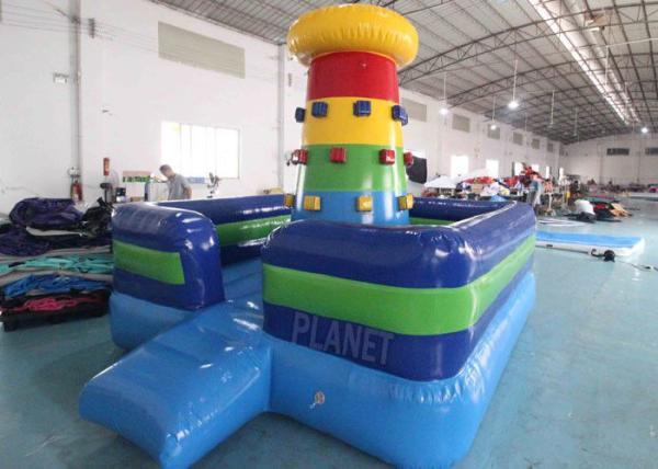 Outdoor Commercial Inflatable Bounce House Rock Color Inflatable Rock Climbing Wall Game