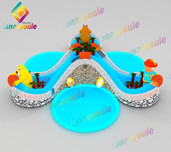 Giant Inflatable Water Park For Outdooor Event / Activity EN14960