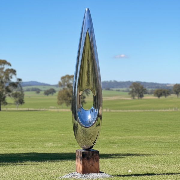 Déjà Vu: Monumental Kinetic Stainless Steel Sculpture