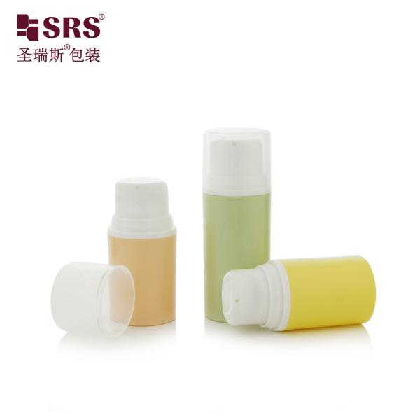 PA203A 15ML 30ML 50ML Bouteille sans air PP personnalisable pour sérum facile à imprimer Emballage cosmétique de marque