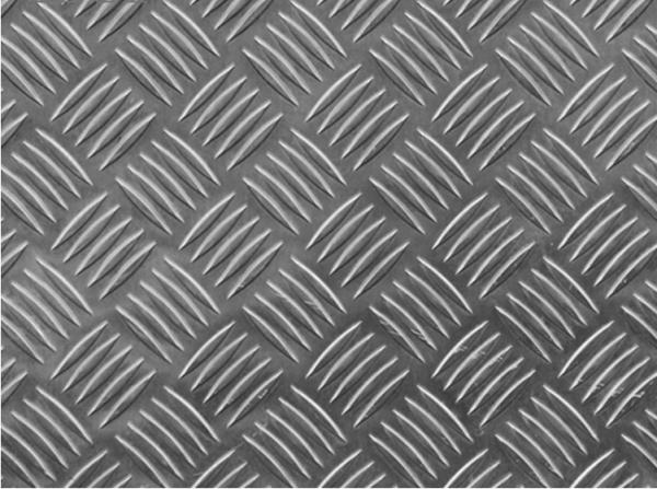 Sliver AA3003/ AA 5052 Aluminium Checker Plate Sheet For Anti - Slipping Floor